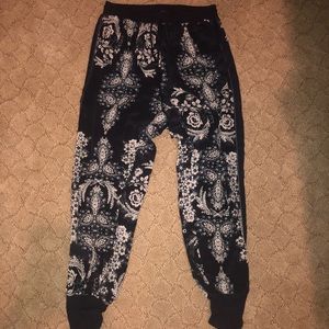 Floral navy CHASER joggers
